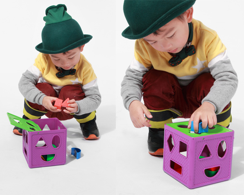 六面体魔方智力盒儿童益智形状配对积木宝宝生日礼物玩具模型拆装