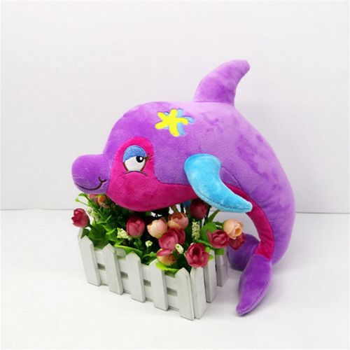 海洋生物海豚毛绒玩具布艺娃娃玩偶厂家直销可来图打样设计定制.